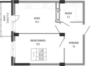 1-комнатная квартира
