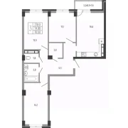 3-х комнатная квартира