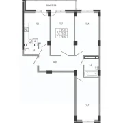 3-х комнатная квартира